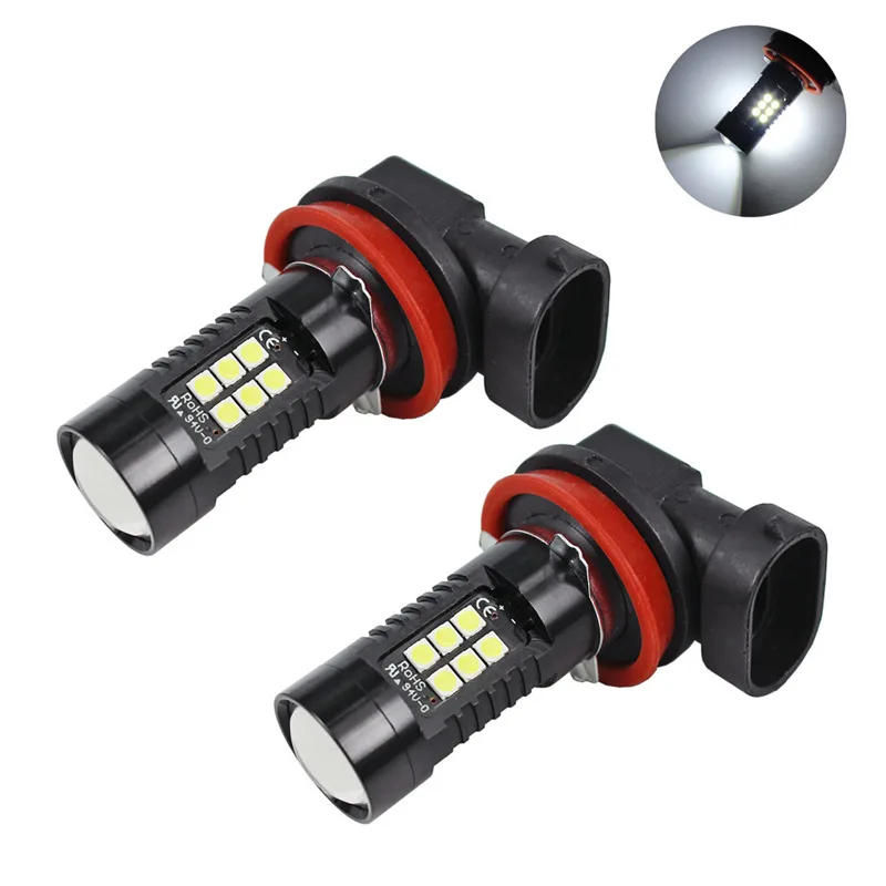 

2 Шт. H8 H11 LED HB4 9006 HB3 9005 Автомобильные Противотуманные Фары 3030SMD 1200LM 6000K Белые Ходовые Огни Авто Светодиодн...