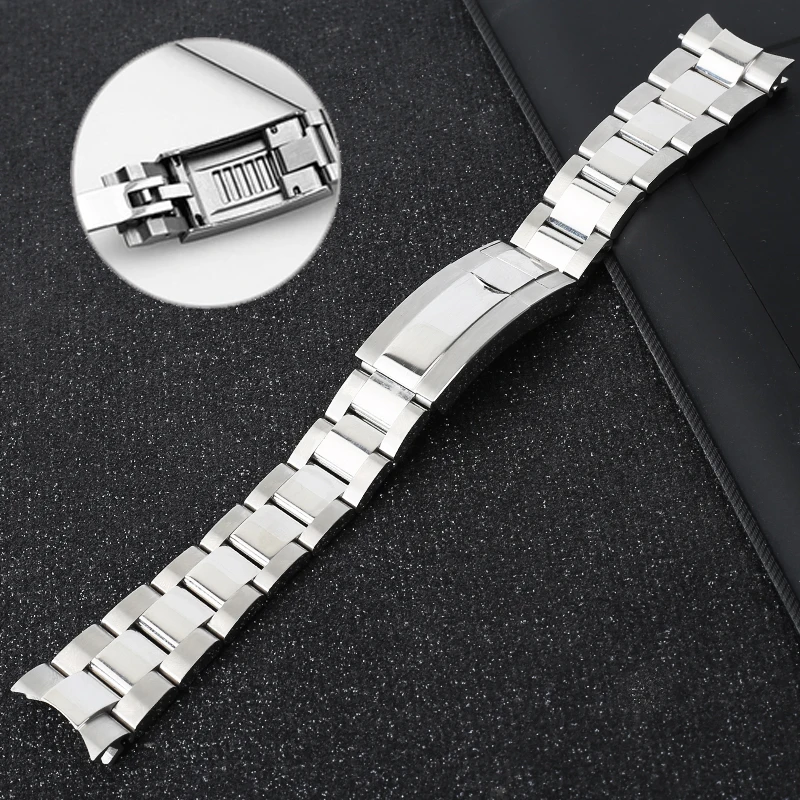 Uhr Armband Für Rolex SUBMARINER DAYTONA SUP GMT Männer Feinabstimmung Pull Taste Spange Band 20mm21mm Edelstahl Uhr kette