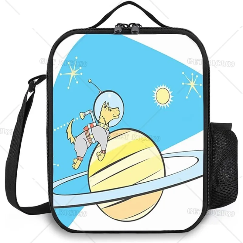 

Space Lunch Box for Men Women Adults,Dog Planet Space Graphic, Reusable Portable Lunch Bag for Office Work Picnic,Camping
