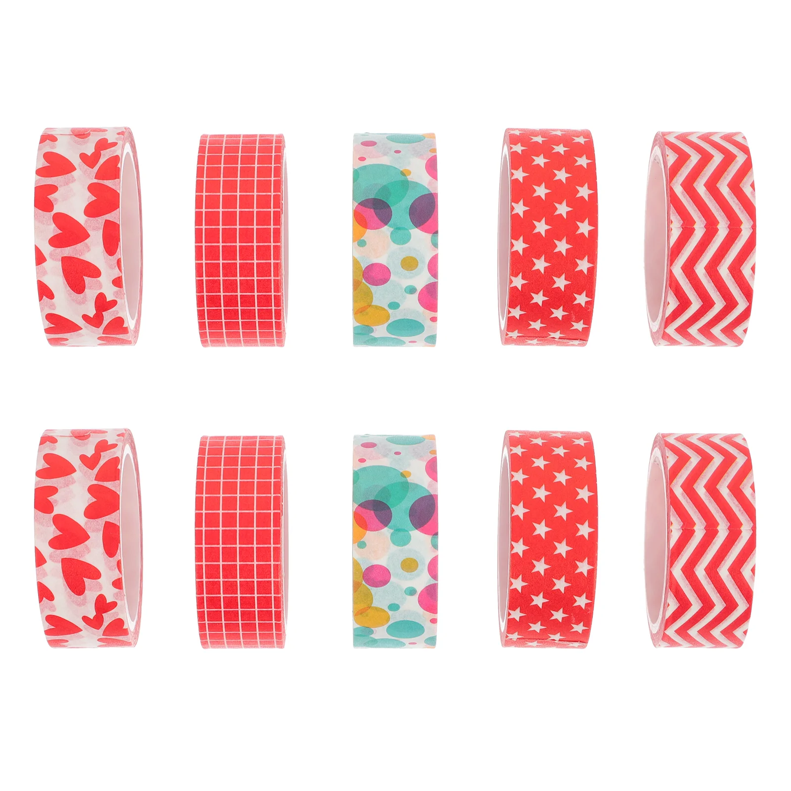 

10 Rolls Self-adhesive Washi Tape DIY Stationery Washi Tapes DIY Scrapbooking Tapes