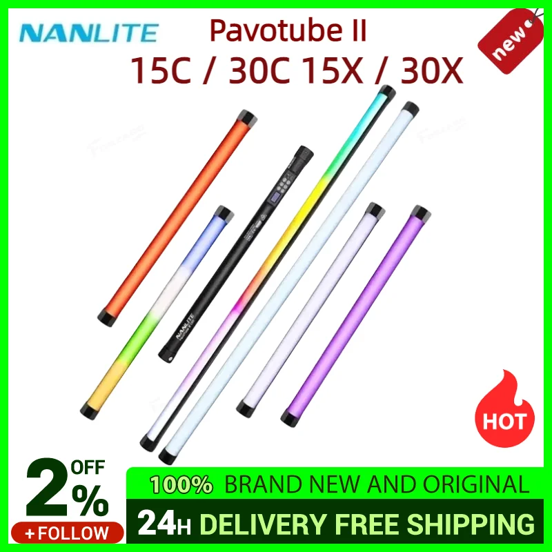 

NANLITE Pavotube II 15C / 30C светодиодный Tube светильник PavoTube II 15X / 30X RGB, мягкая флейта, ручная флейта