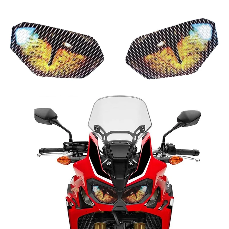 Для Honda Crf1000L Africa Twin 2015-2018 Carénage Avant Phare Autocollants Garde на каждый день Lumière Protection Autocollant B