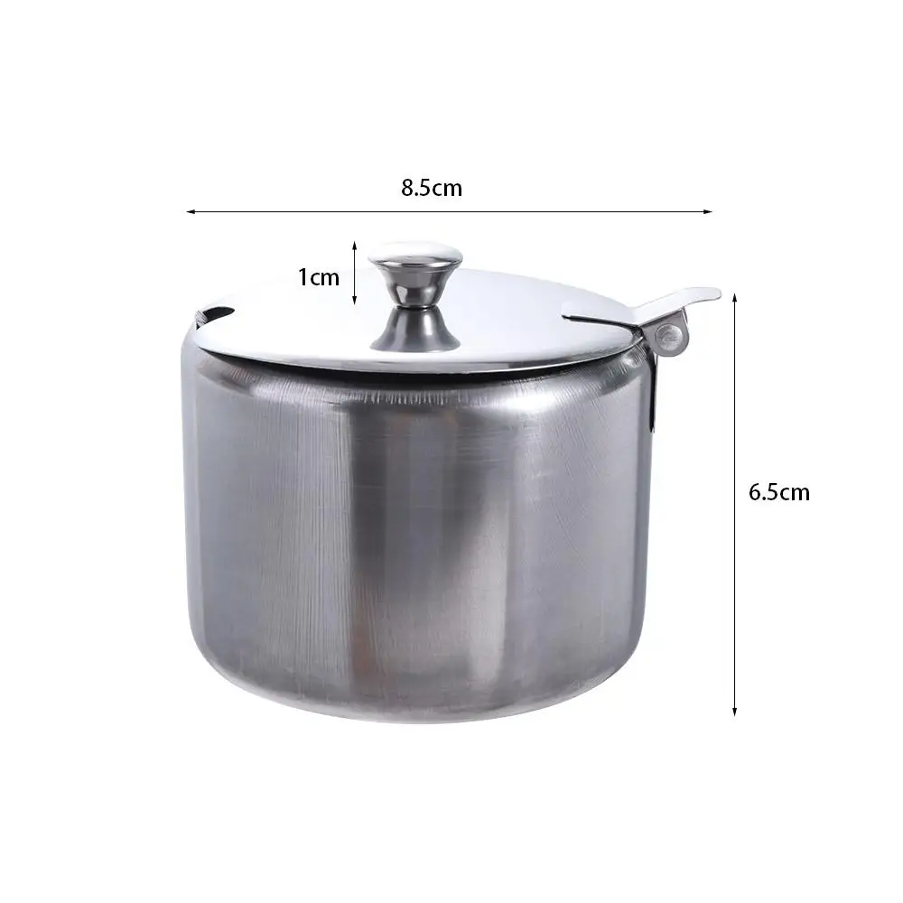 

Банка для специй из нержавеющей стали серебристого цвета