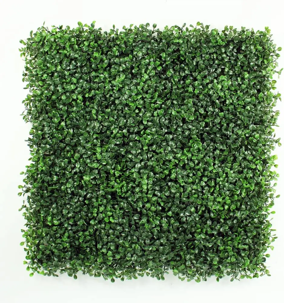 

USA STOCK Artificial Boxwood Hedges Panels Faux Grass Wall Shrubs Bushes Backdrop Garden Fence Decoration Pack of 12pcs 20"x20"