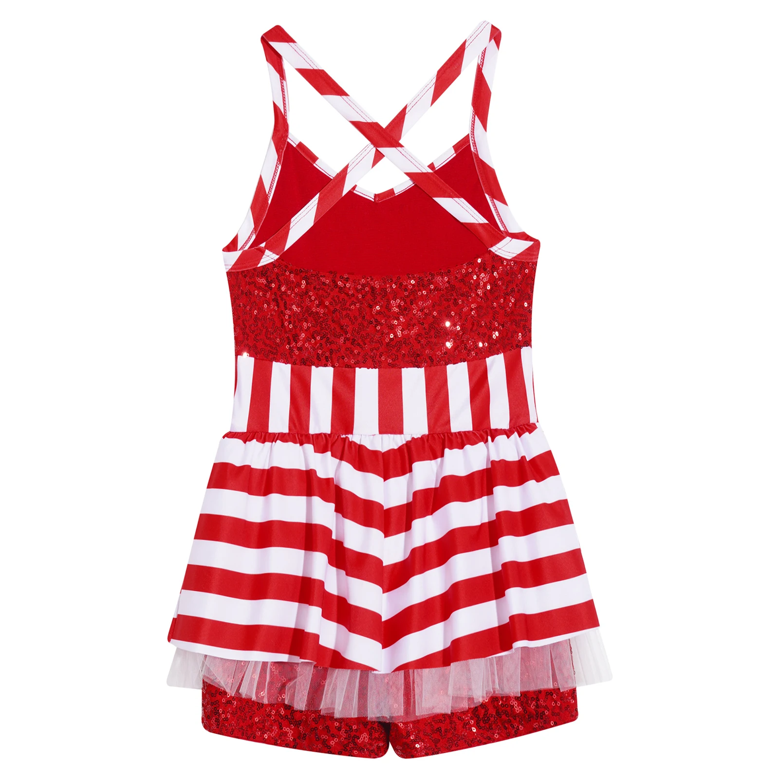 Детский танцевальный костюм для девочек карамельных цветов Рождественский без