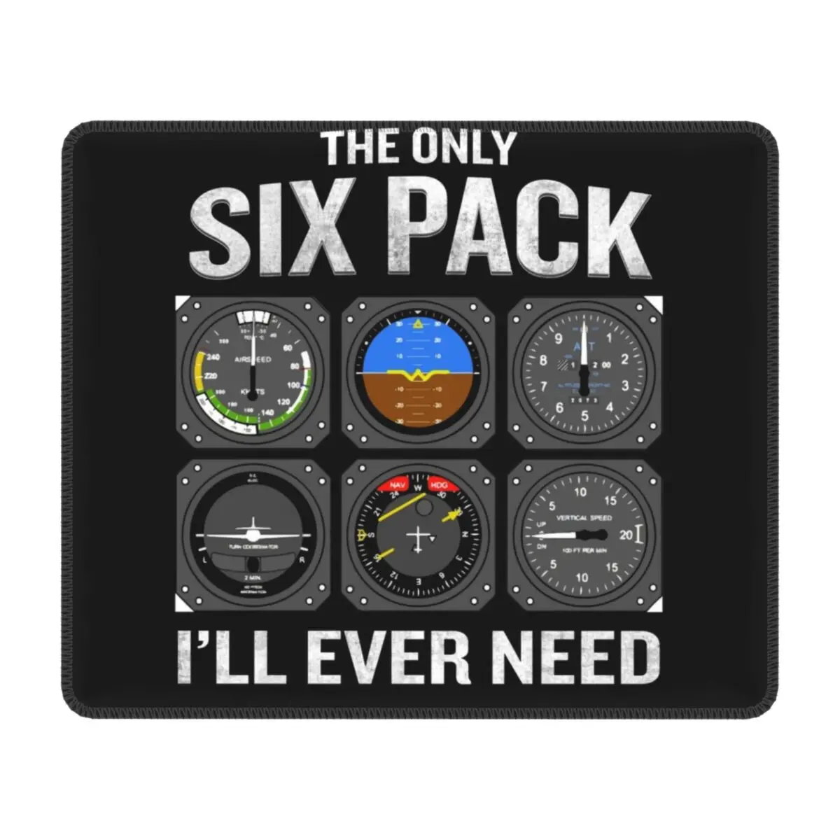 Коврик для мыши с шестью циферблатами резиновый нескользящий использования в