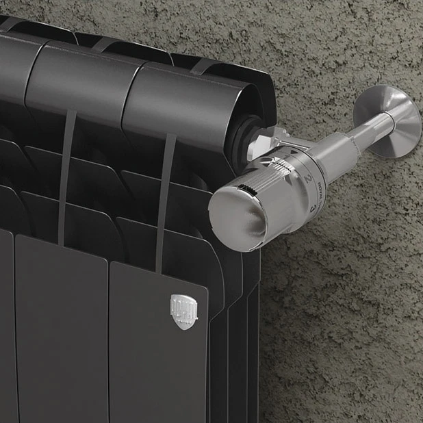 Радиатор отопления Royal Thermo BiLiner 500 new/Noir Sable - 8 секций (Биметаллический теплоотдача