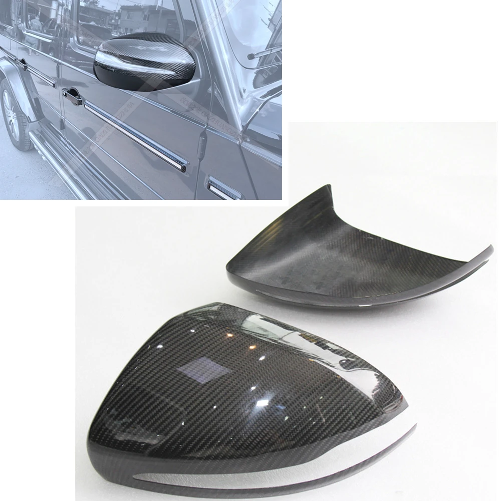 Bon Fiber Mirror Cover Exterior Rear View Cap Shell Add On For Mercedes Benz W167 Gle Gls Class X167 W464 G Wagen 2019-2022
