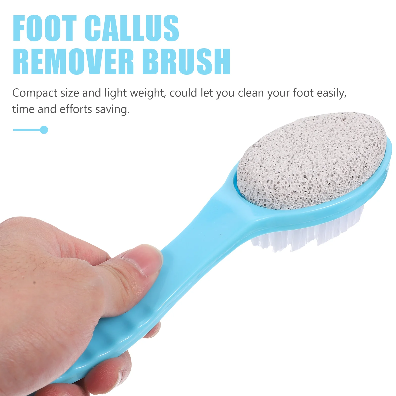 Двусторонняя отшелушивающая кисть для омертвевшей кожи с натуральным пемзаным