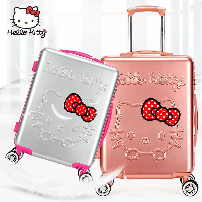 

Hellokitty Trolley Case Girl's Large Capacity Universal Wheel Mute Boarding Bag Travel 20-Inch Luggage Good-looking Sanrio