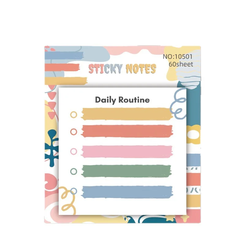 Книга с милыми стикерами-заметками для студента Korea Ins Can Paste Paper Cartoon Cute Student Sticky Notes Book Creative N Times Office Planner Memo Pad Stationery Message Tag On.