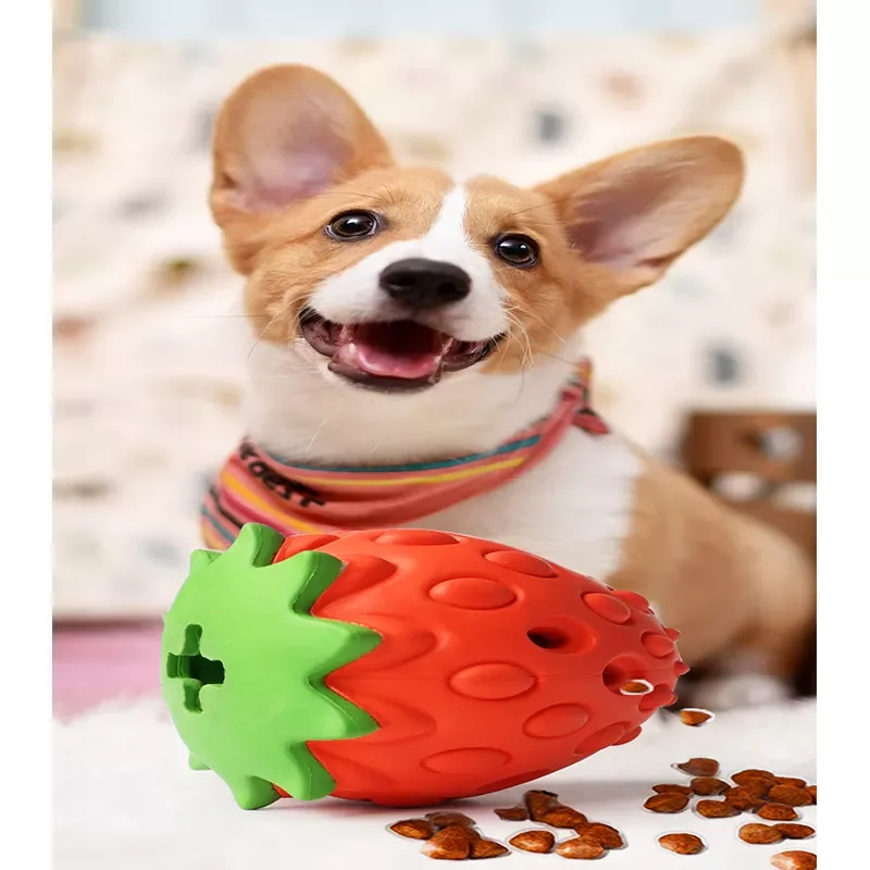 

Dog Chew Toys Grinding Teeth Cleaning Teeth Rubber Toys Pet Food Leak Device Pet Supplies Durable Eco-Friendly