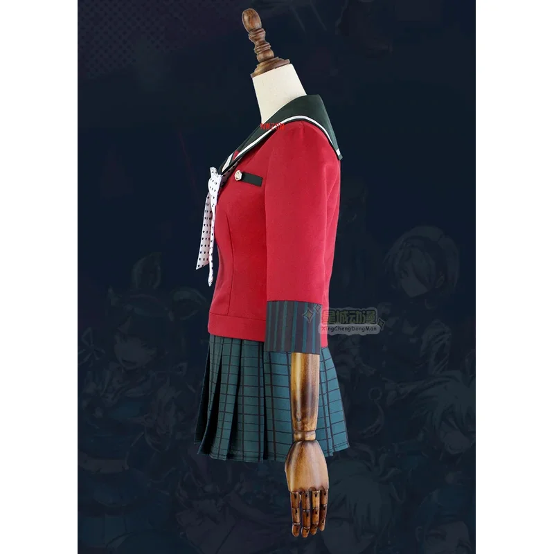 Аниме Danganronpa косплей Harukawa Maki костюмы для косплея парик школьная форма девочек Dangan