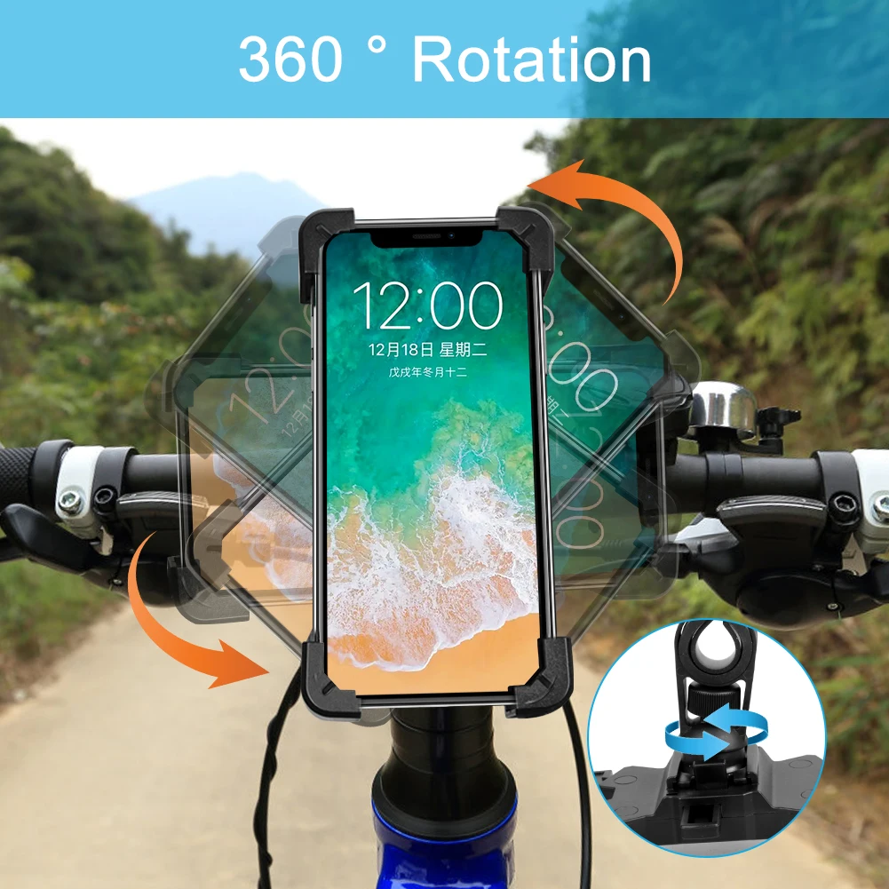 new bicycle phone holder mtb road mountain bike stand motorcycle mobile cellphone support bracket mount gps for bike accessories free global shipping