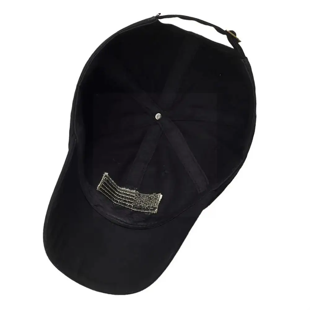 1PCS Outdoor Sport Flag Embroidery Hat Thin Blue Line Flag Cap Tactical Outdoor Cycling Men Hats Sport Hiking Running Hats C0Z2