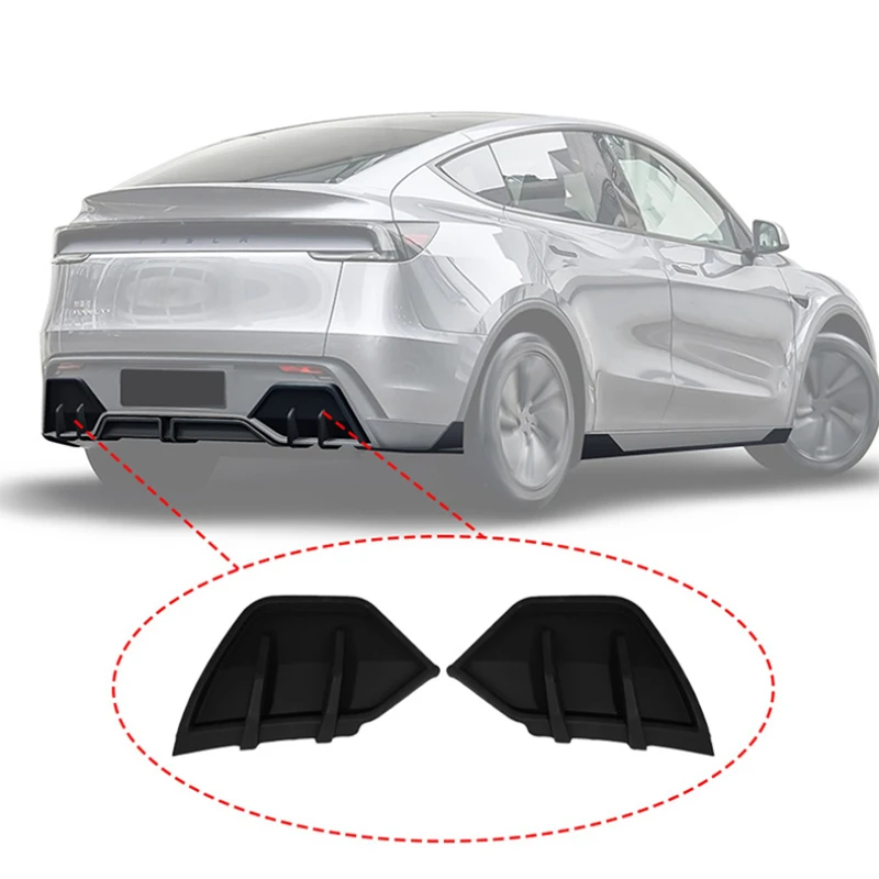 Фото ABS-спойлеры для Tesla Model Y Juniper 2025-2026: задний сплиттер, боковые спойлеры, малый задний спойлер. Автоаксессуары. №3