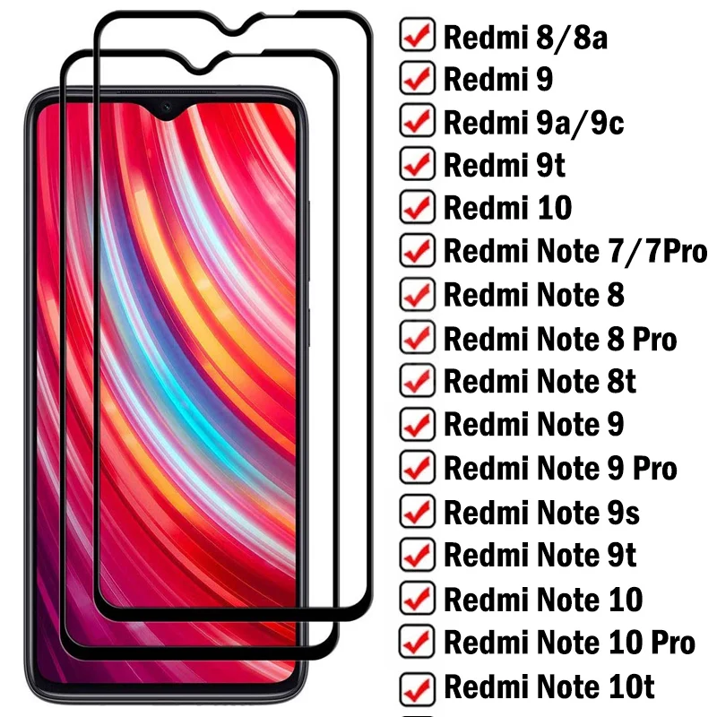 

Закаленное стекло 15D для Xiaomi Redmi 8 8A 9 9A 9C 9T, защитная пленка для экрана Redmi Note 8 9 10 Pro Max 8T 9T 9S 10S, защитная пленка