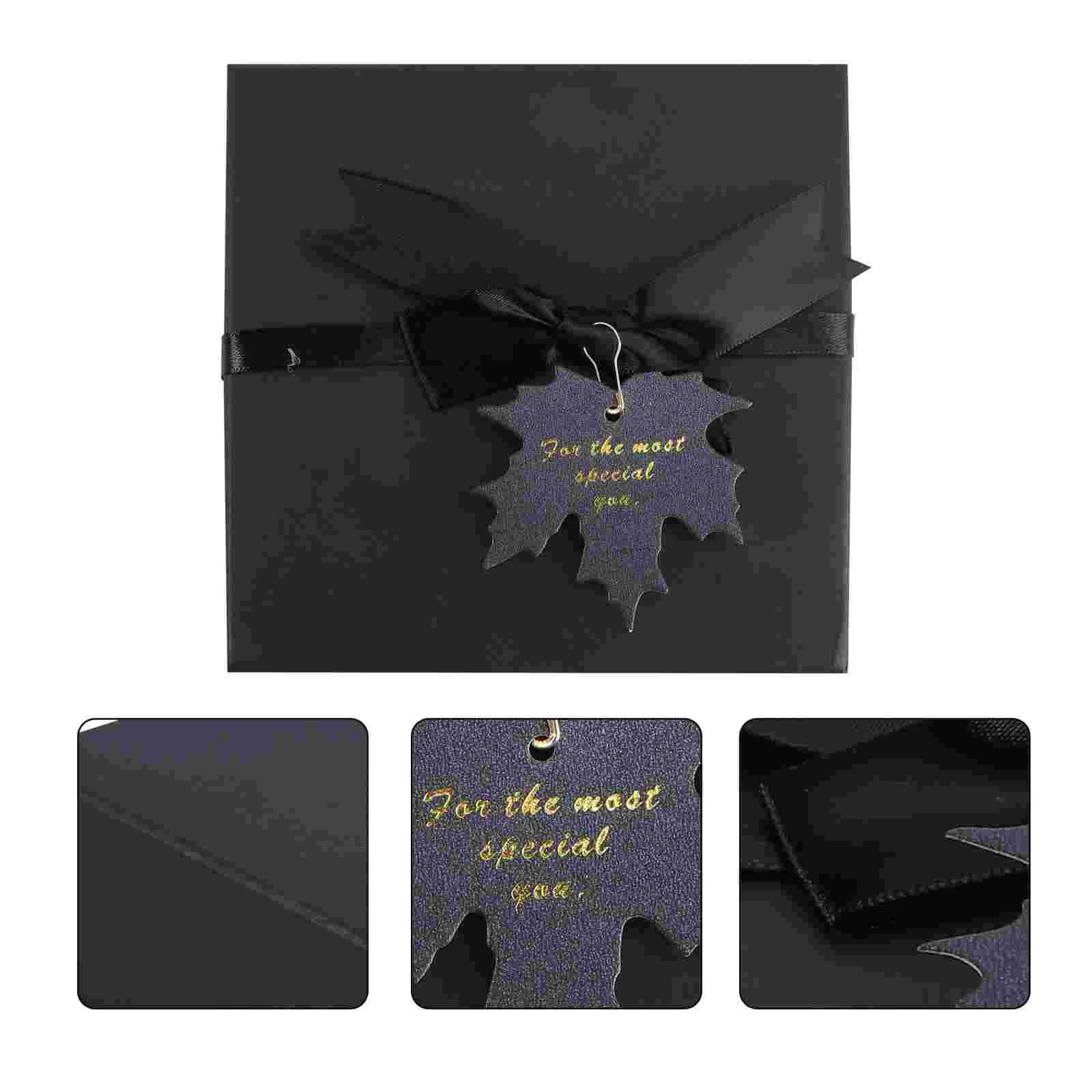 

Gift Box Large Ribbon Case Wrap Party Favor Storage Jewelry Blackpacking Boxes Paperholder