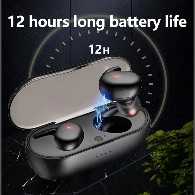 

Y30 Y50 TWS Earphones Wireless Headphones Bluetooth Headset Stereo Bass with Mic Noise Reduction Sports Waterproof Earbuds