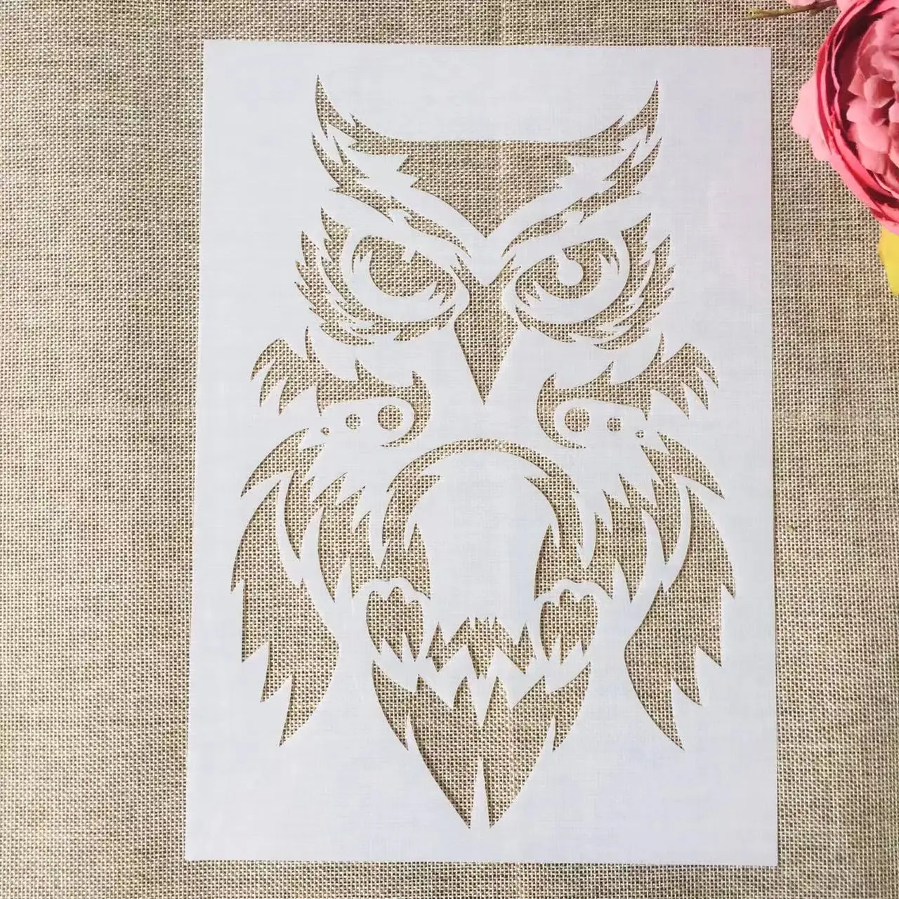 

A4 29cm Mandala Owl Feather Totem DIY Layering Stencils Wall Painting Scrapbook Coloring Embossing Album Decorative Template