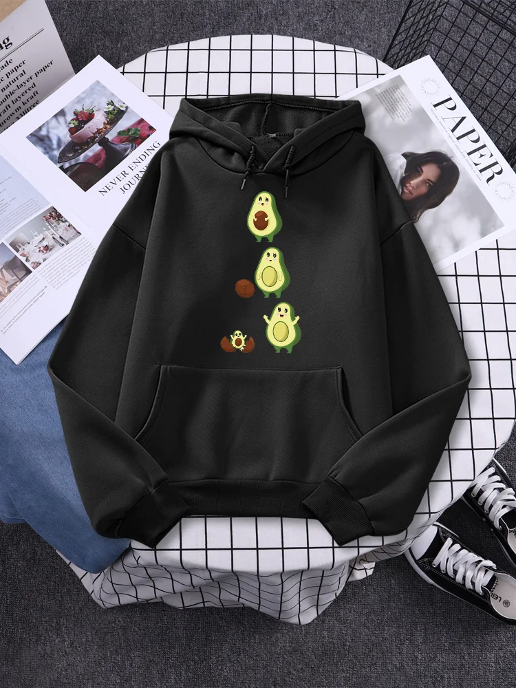 Авокадо женская одежда большого размера с принтом для мамы и ребенка свободная