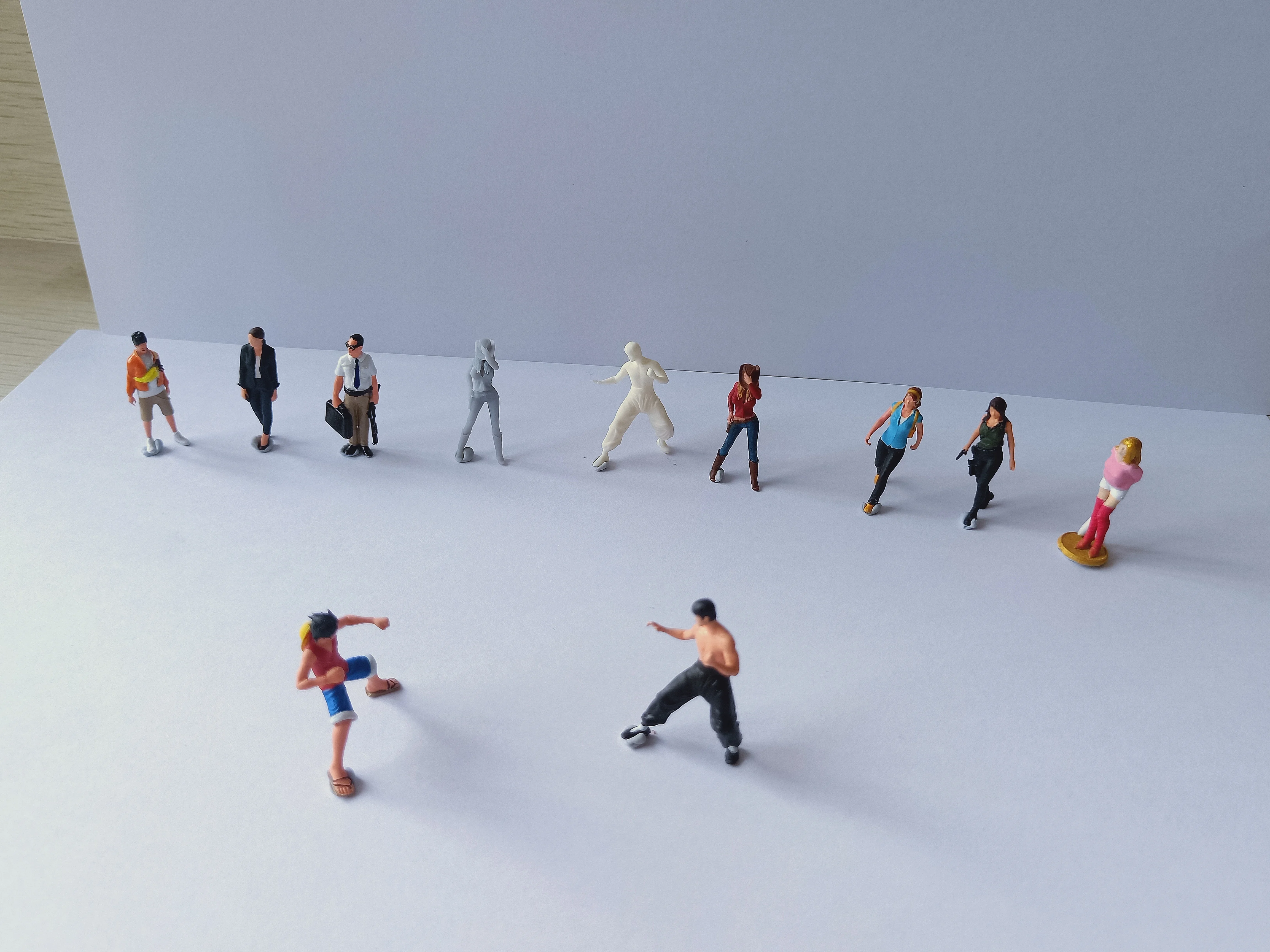 

In Stock ANT AF202213-A 1/64 Painted/Unprinted Colorful Male/ Female Model Action Figure Body Dolls