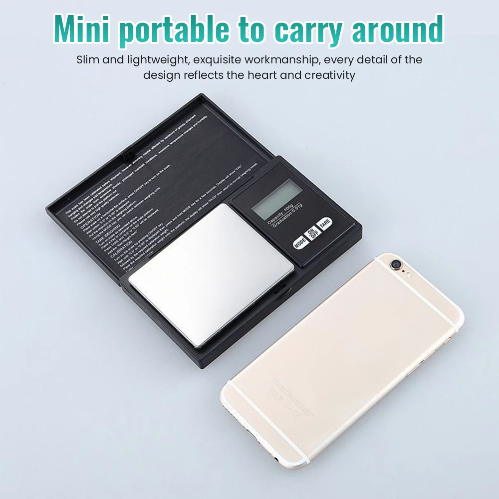Точные миниатюрные весы с измерением веса золота 0 1 г портативные электронные
