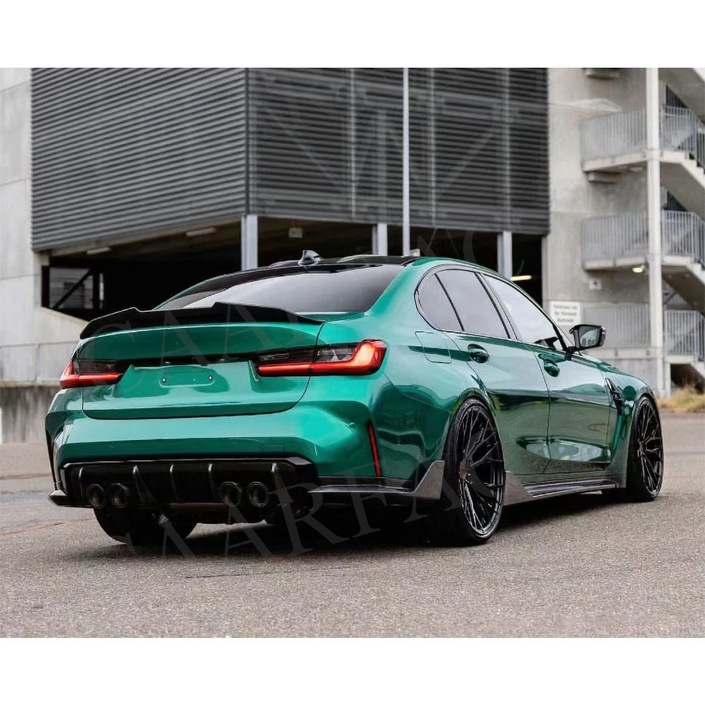 Задние сплиттеры из АБС-пластика Canards для BMW 3 Ser G80 M3 2021 + задний бампер диффузор