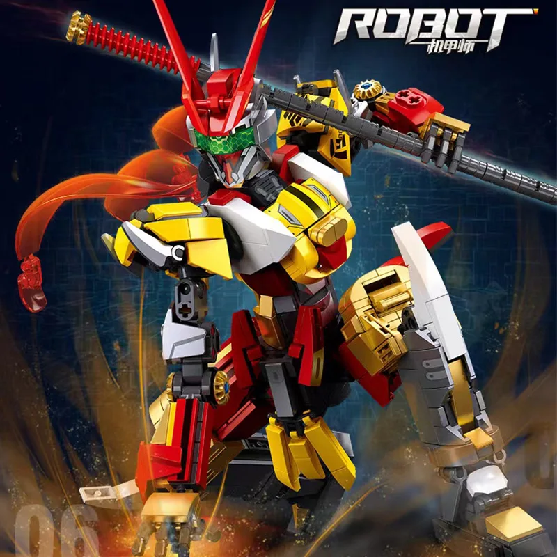 

Sluban Robot Cyber The Monkey King Wukong Lonely Warrior Hulk Mecha Building Blocks Boys DIY Bricks Toys Gifts