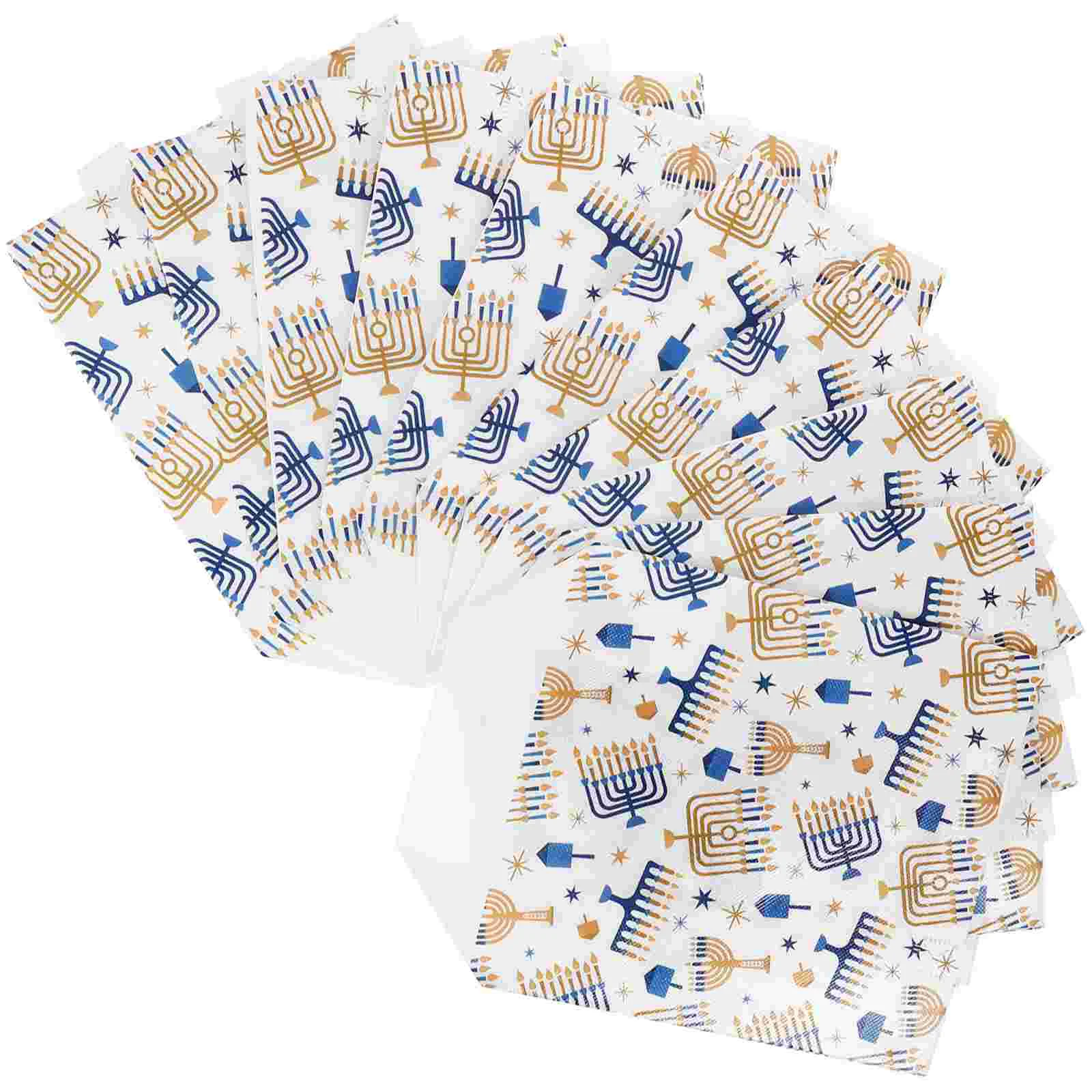 

10Pcs Hanukkah Gift Wrapping Bags Hanukkah Party Goodie Bags DIY Gift Bags Hanukkah Decors
