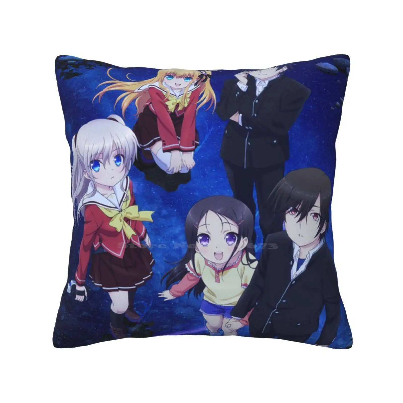 Шарлотта аниме плакат наволочка для подушки манга НАО Тури