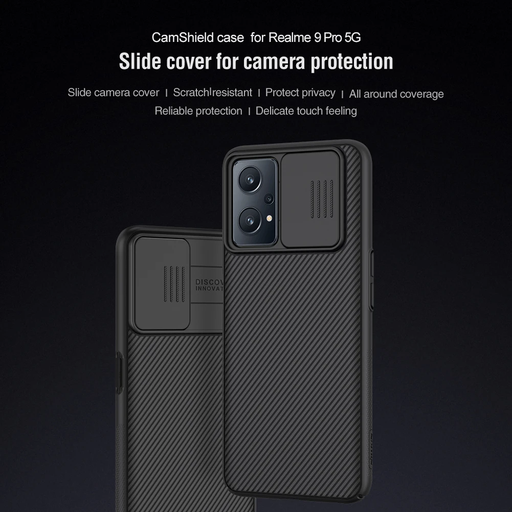 

Чехол для Realme 9 Pro 5G, чехол NILLKIN CamShield, чехол для защиты камеры, задняя крышка для Realme 9 Pro 5G