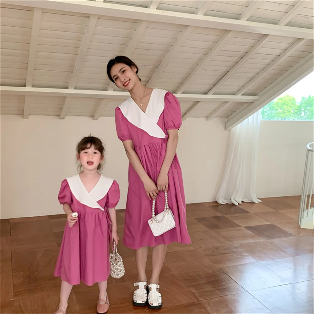 

Family Matching Outfits Spring Summer Dress Baby Girl Dress Girl Dress Women Dress Mother Daughter Look Clothes