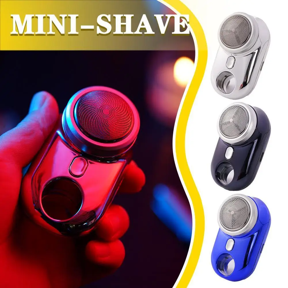 Electric Mini Shaver Wet And Dry Mens Razor For Home Waterproof USB Rechargeable Razor Mini-Shave Portable Electric Shaver