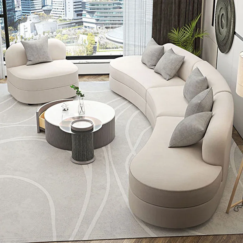 

Современный изогнутый диван на 3 места, Европейский облачный напольный диван, дизайнерская креативная мебель для гостиной в квартиру