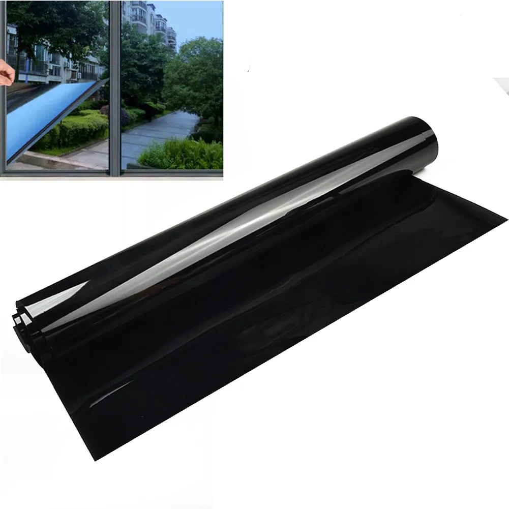 

Blackout Static Cling Casement Film For Privacy Protection To Block Sun UV Thermal Insulation Privacy Film Glass Foil For Home