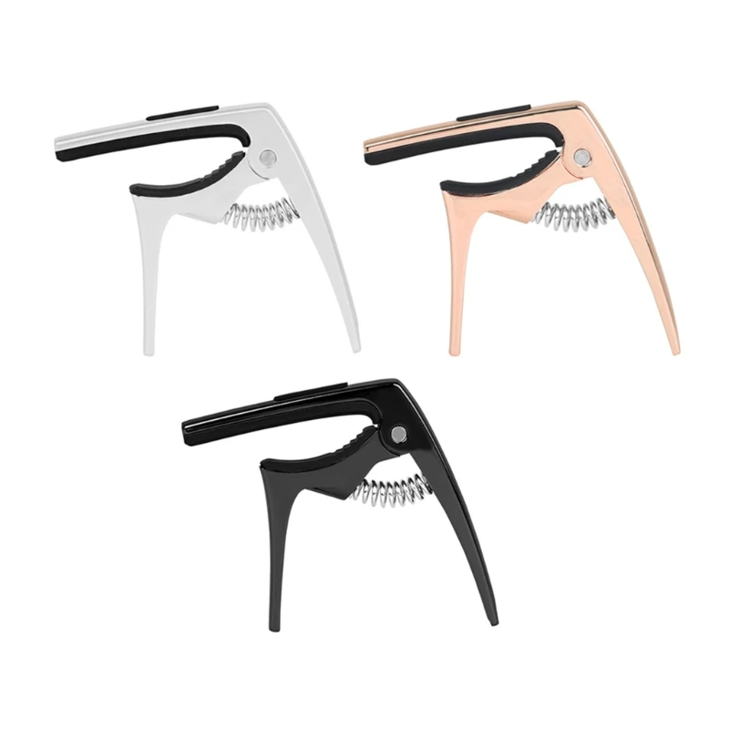 

Adjustable 3 in1 Guitar Capo Metal & Silicone Pad Sliding Capo with 3 Picks For 4 Strings 6 Strings Guitar Tuning Tone