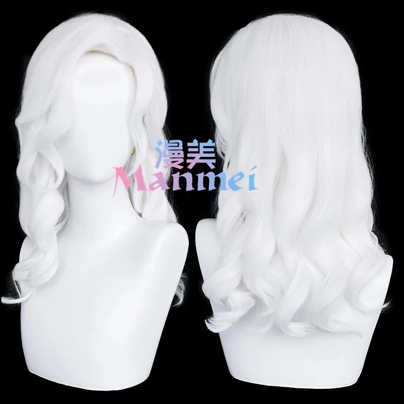 

Game Sky Children of Light Cosplay Dancer Cosplay Wig HSIU White Long Curly Hair Free Brand Wig Cap Game Sky Cosplay