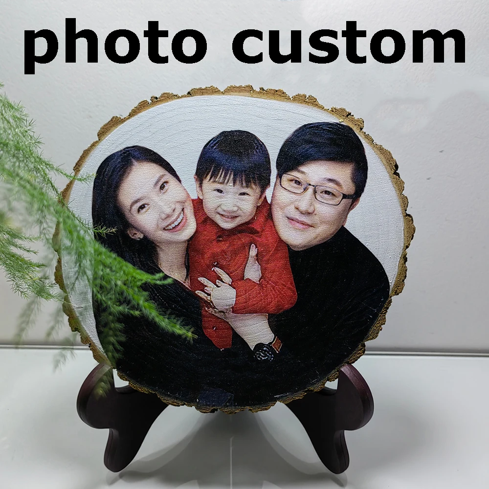 

Photo Custom Handmade gift Cake Topper Birthday Cake Topper Gift Home Decoration Statue Sculpture creative wood painting