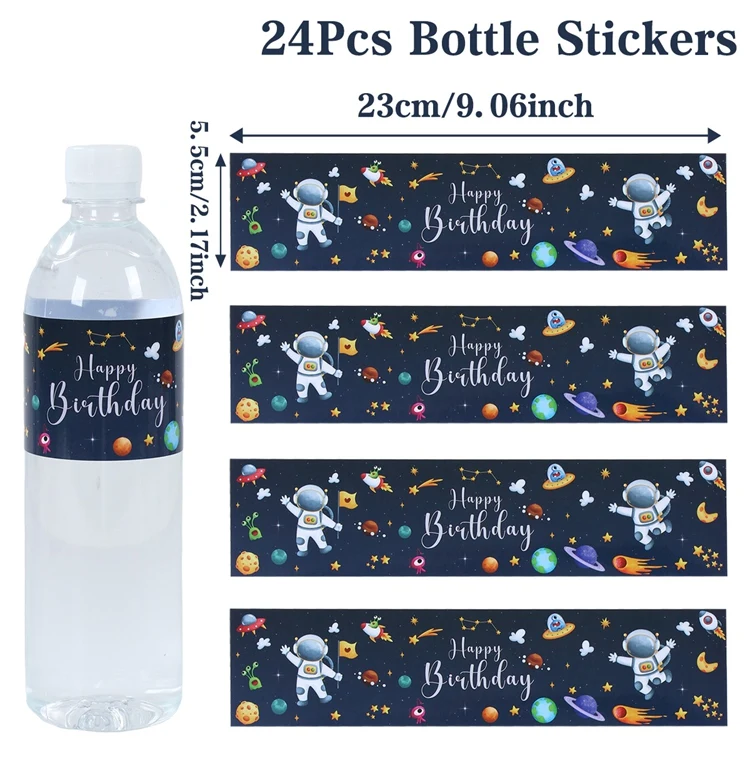 Пластиковая скатерть Planet Astronaut синяя  FENGRISE