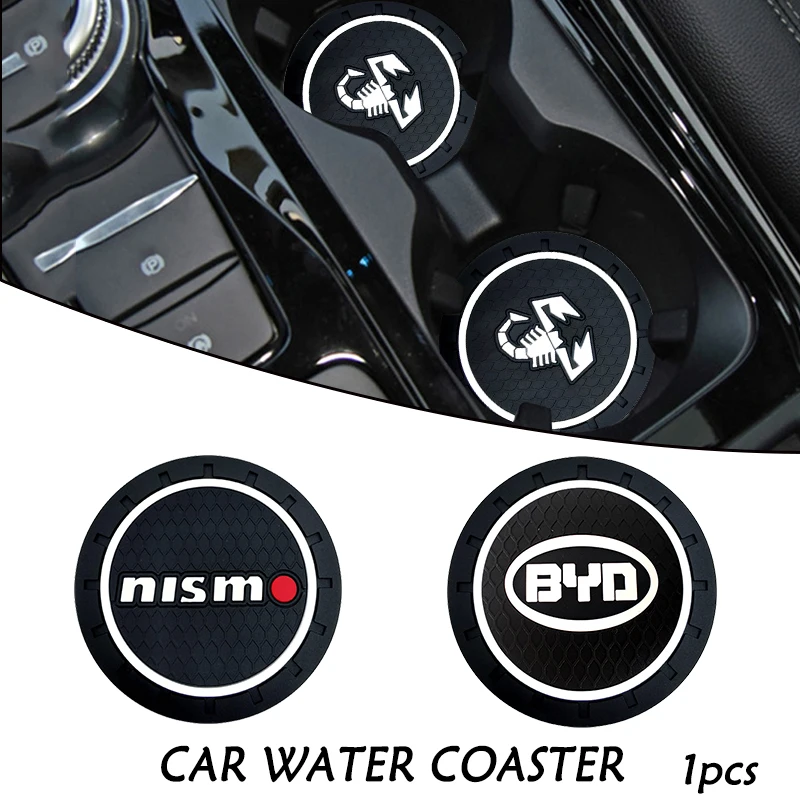 

1pcs Car Anti-slip Coaster Water Cup Pad Waterproof for Buick Regal 2018 Verano Gs Sail Encore Enclave 2011 Excelle Accessories