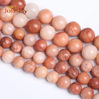natural pink aventurine jaspers beads stone round beads for jewelry making fit diy bracelets necklace handmade 4 6 8 10 12mm 15