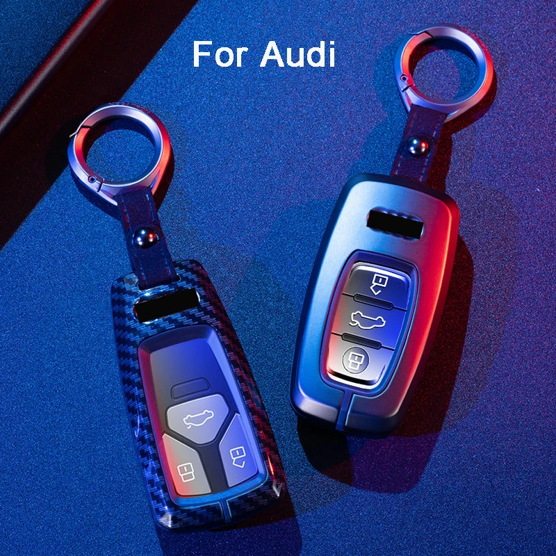 

Hight quality alloy Car Key Cover Case For Audi A4L A6L Q5 A8 A5/A7 S5/S7 Intelligent 3 Buttons Remote Keyless