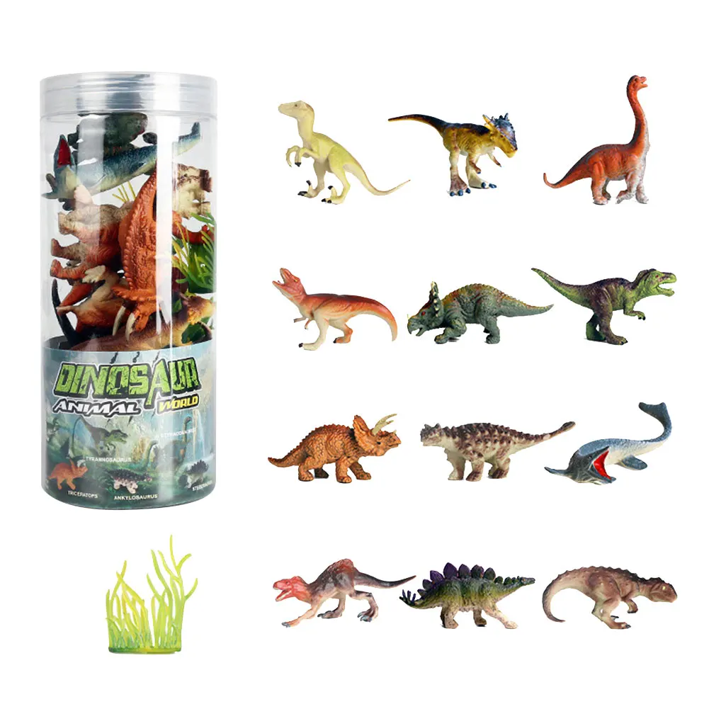 

12Pcs/set Mini Dinosaur Model Mosasaurus Dinosaur Action Figure Model Simulation Animal Small Figures For Boy Gift For Kids Toys
