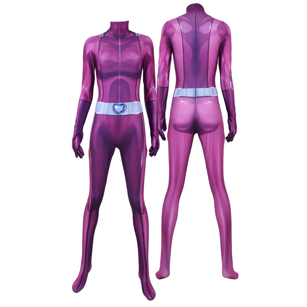 

Women Girls Kids Adults Totally Spies Cosplay Costume Zentai Clover Ewing Samantha Simpson Alexandra Bodysuit Suit Jumpsuits