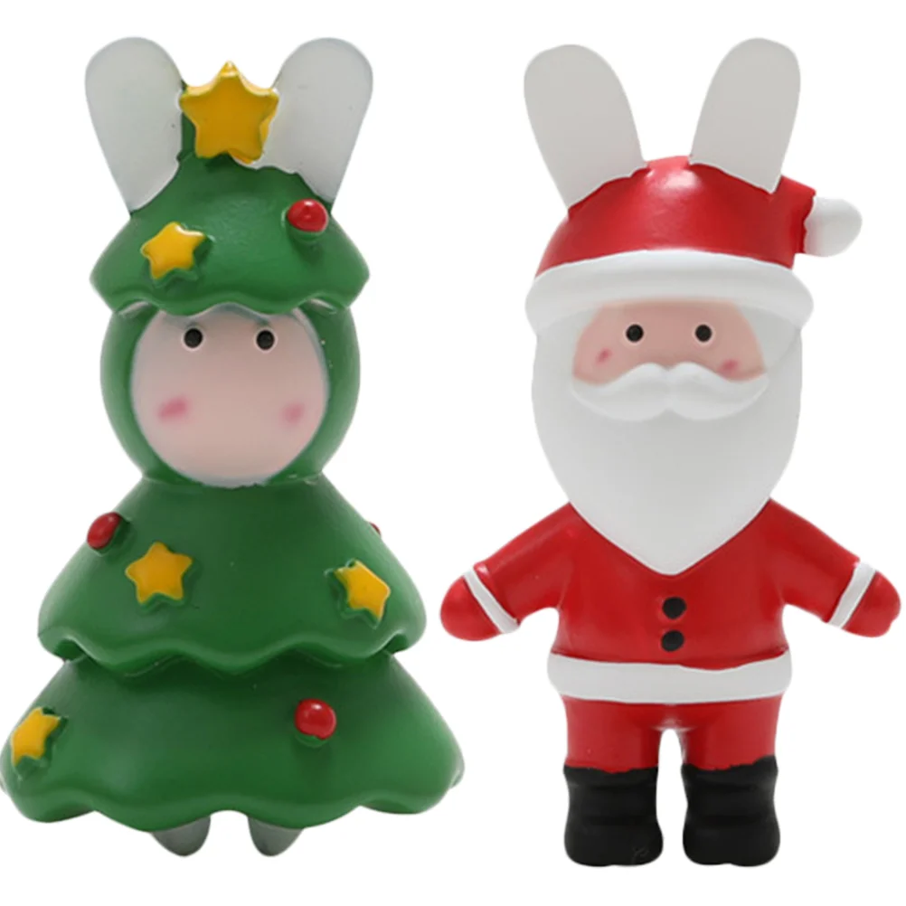 

2Pcs Holiday Refrigerator Magnets Fridge Magnet Stickers Christmas Magnets