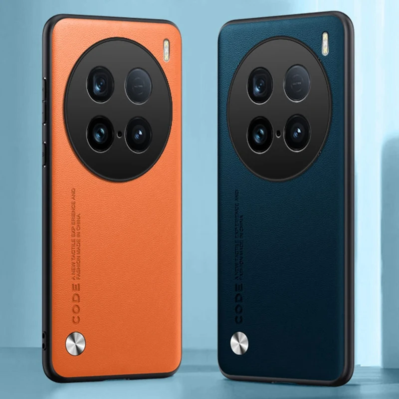 Роскошный чехол из искусственной кожи для Vivo X100 Ultra, матовый силиконовый противоударный чехол для телефона с полной защитой для Vivo X100Ultra 5G (art.: 3920cd86a7ac3) - 3920cd86a7ac3