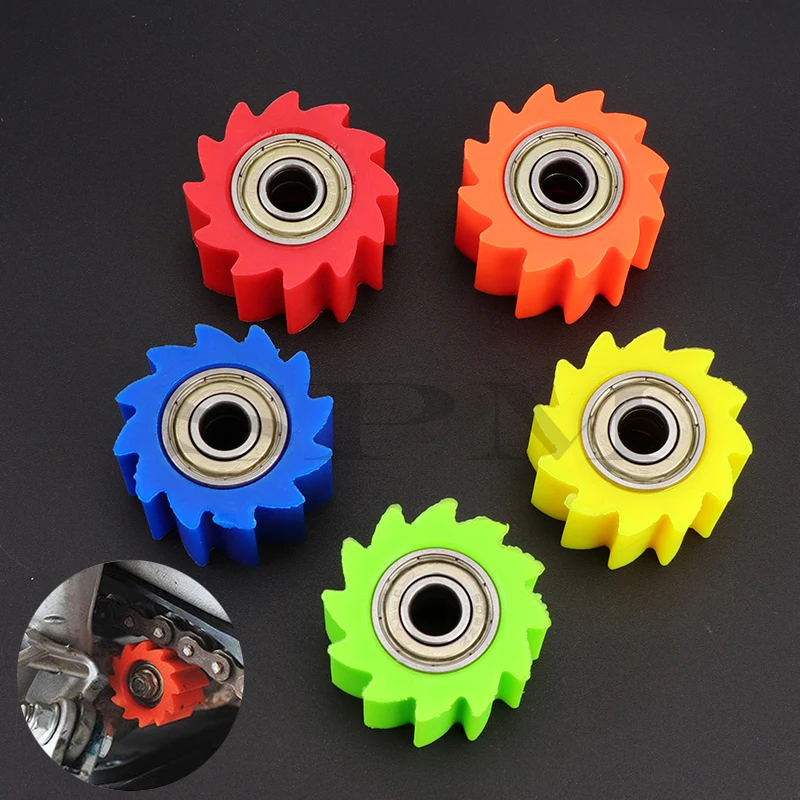 

2pcs Motorcycle Pulley Wheel Drive Chain Roller Tensioner Guide For KAWASAKI KX KXF 250 450 250F 450F Dirt Pit Bike Motorcross