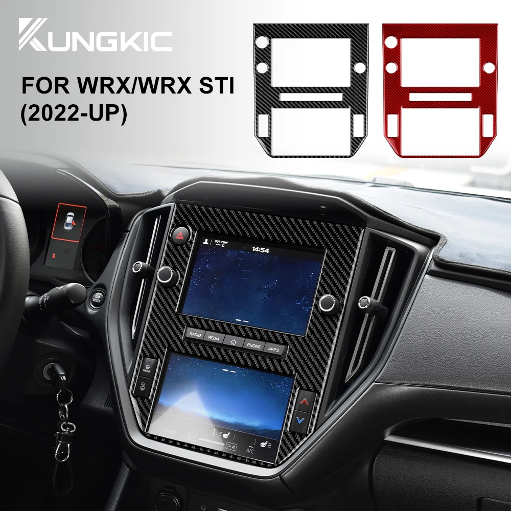 

Real Soft Carbon Fiber For Subaru WRX/ WRX STI 2022 2023 Sticker Central Control Navigation Frame Panel Interior Accessories