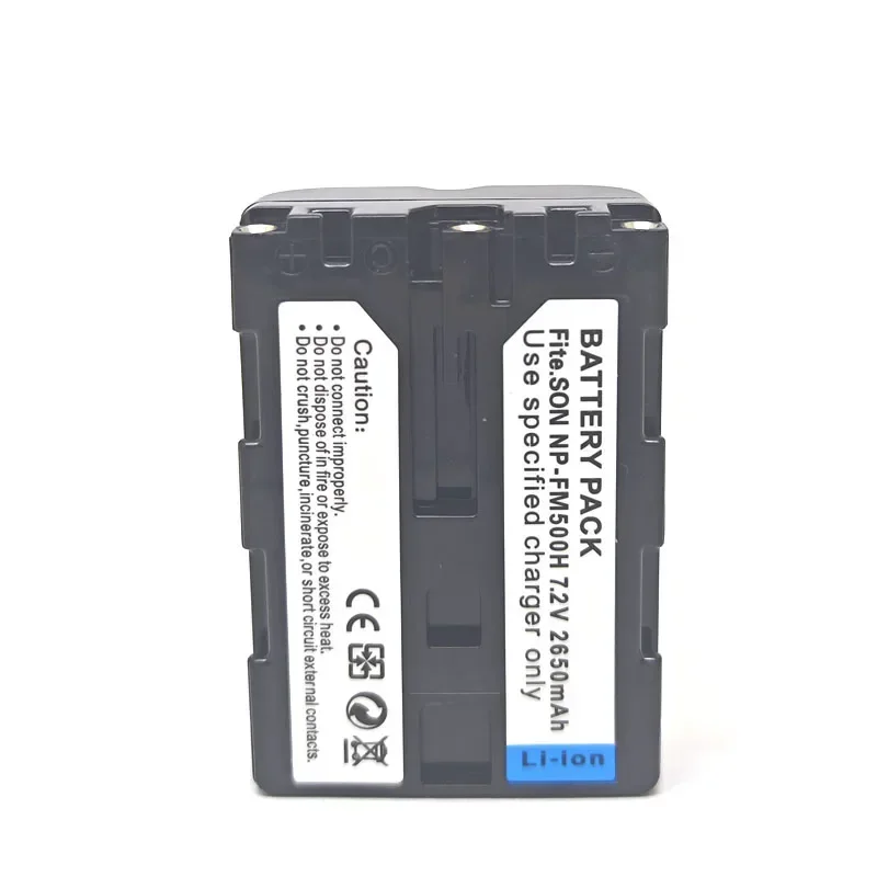 Фото NP-FM500H 7,2 В 2650 мАч Аккумулятор для камеры + зарядное устройство для SONY R1 для Alpha SLT A57 A58 A65 A77 A200 A300 A350 A99 A550 A560 A580 A700 №3